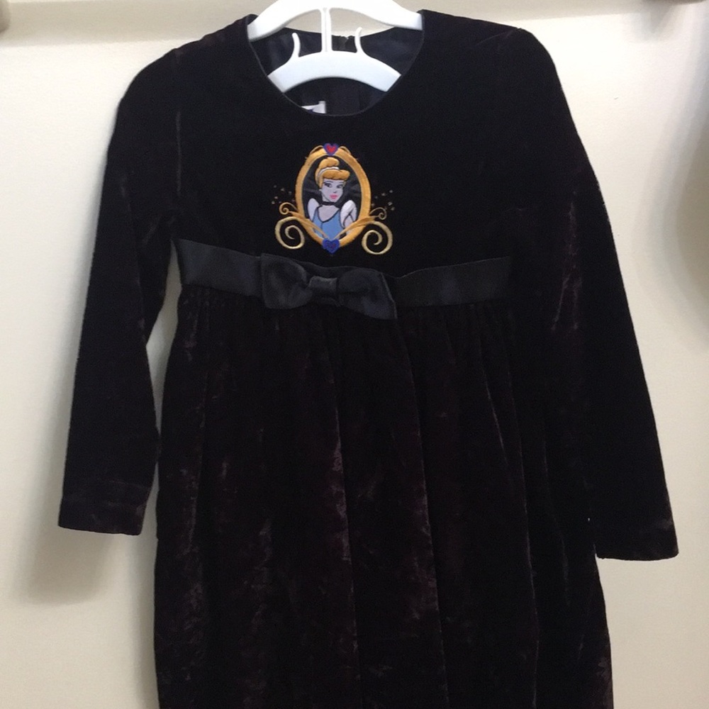 Cinderella Purple Velvet Girls Dress